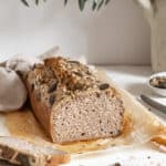 sliced loaf of buckwheat bread