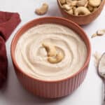 bowl with cashew sauce