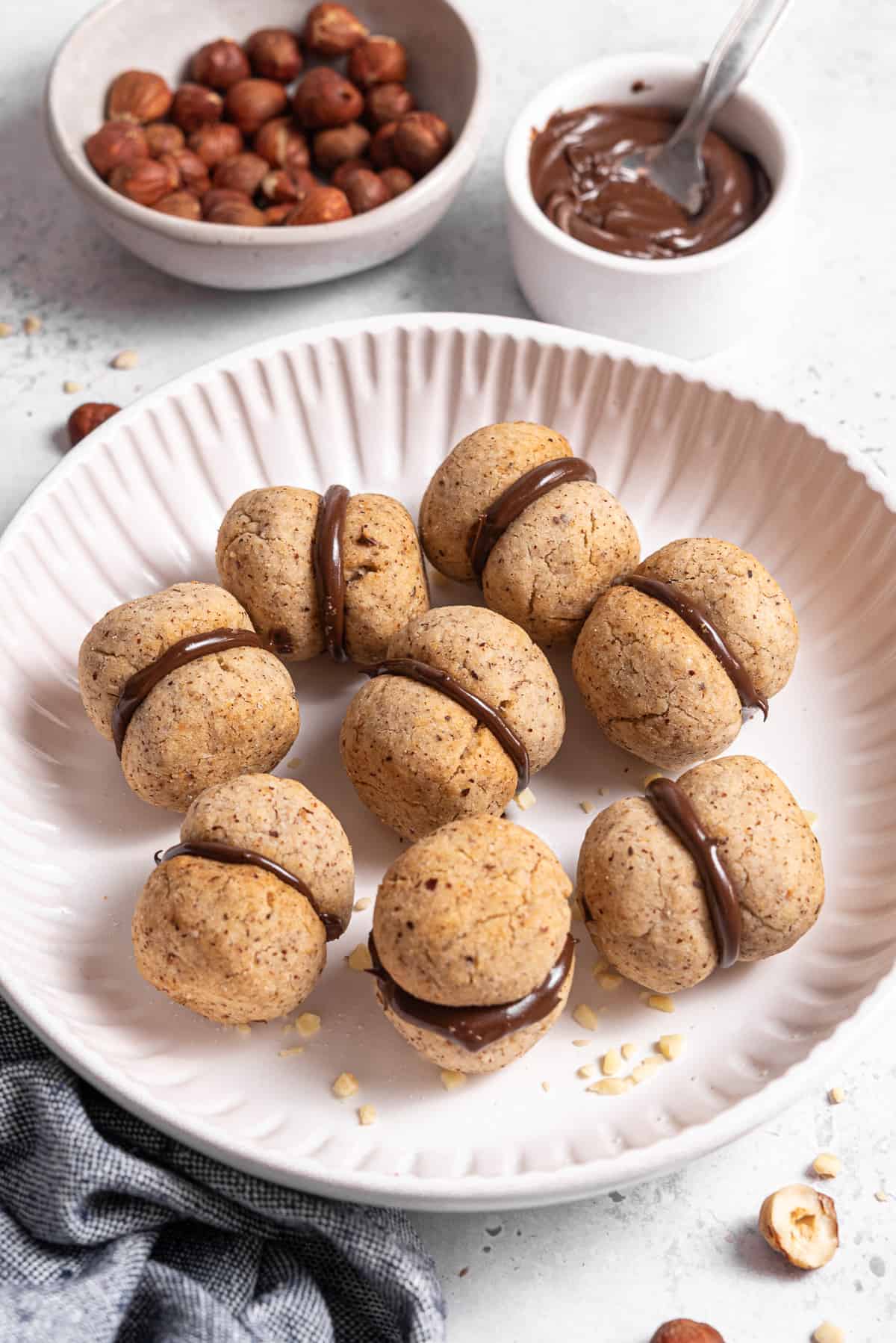 plate with lady's kisses cookies