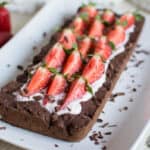 Easy gluten free vegan strawberry chocolate tart - Crostata senza glutine cioccolato fragole