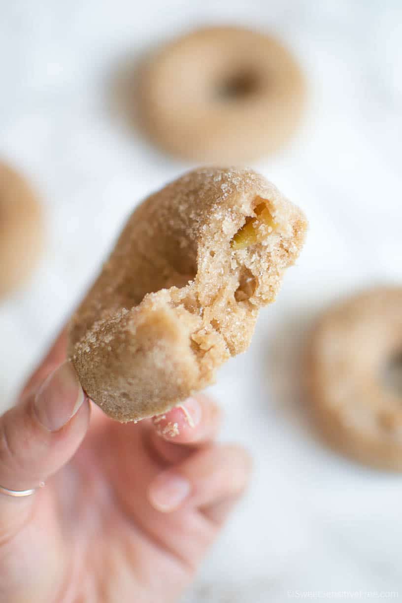 Apple cinnamon cake donuts Gluten free Dairy free Egg free