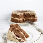 easy moist gluten free chocolate cake with coffee frosting