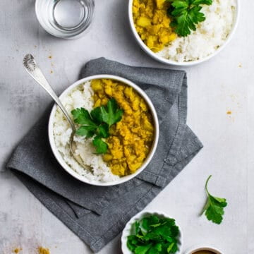 gluten free cauliflower potatoes vegan curry without coconut