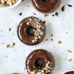 Gluten free vegan chocolate baked donuts