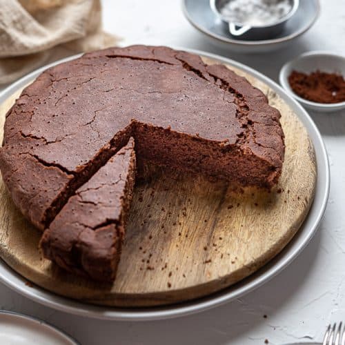 Vegan gluten free chocolate cake with aquafaba