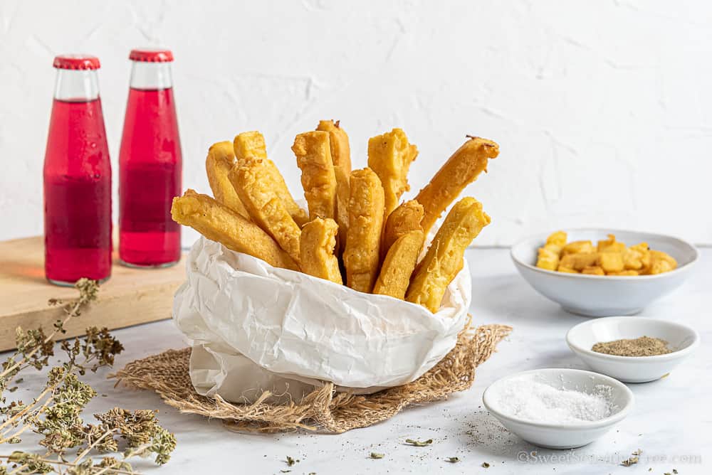 fried chickpea flour sticks