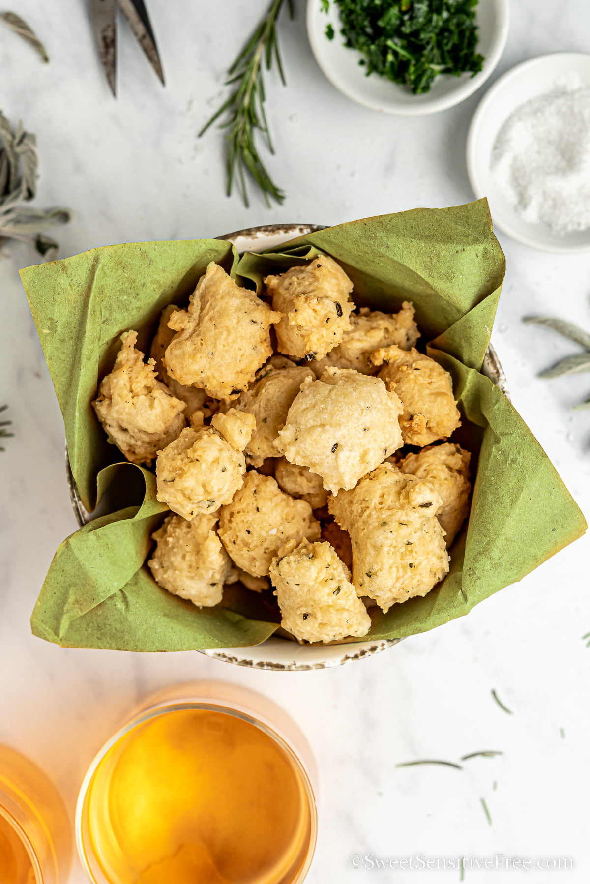 homemade savory fritters