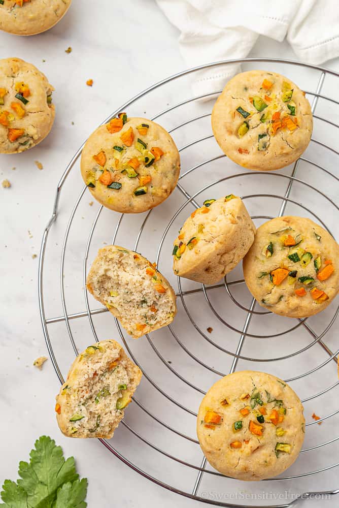 recipe for homemade gluten free savory muffins