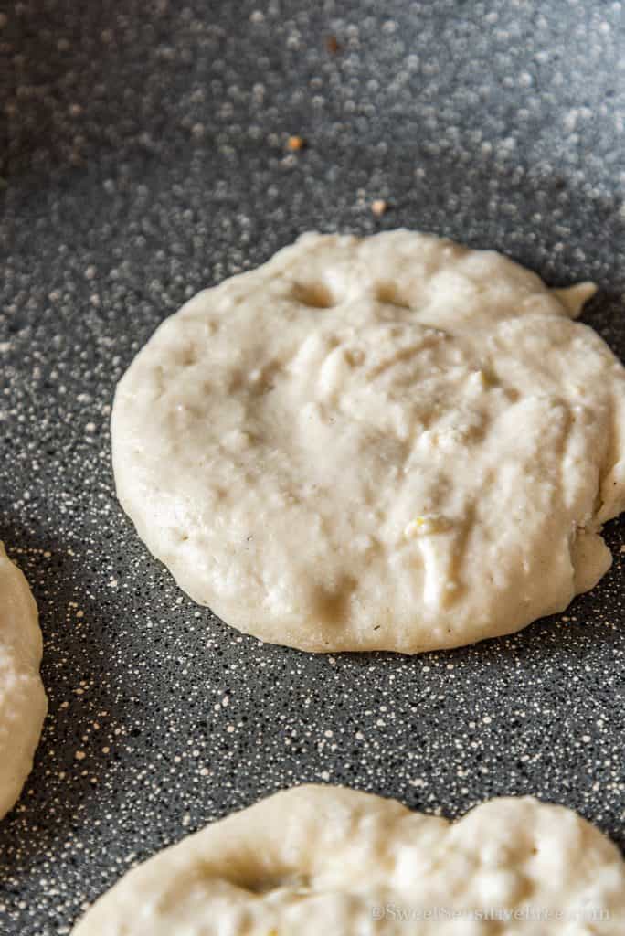 cooking vegan pancakes