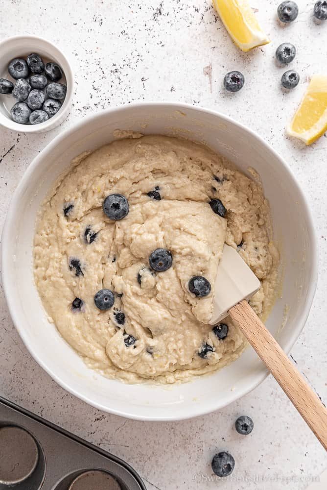 gluten free batter for blueberry muffins