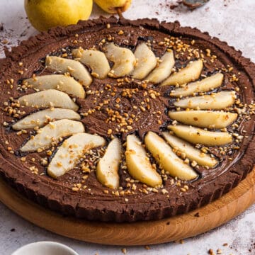 vegan gluten free chocolate tart