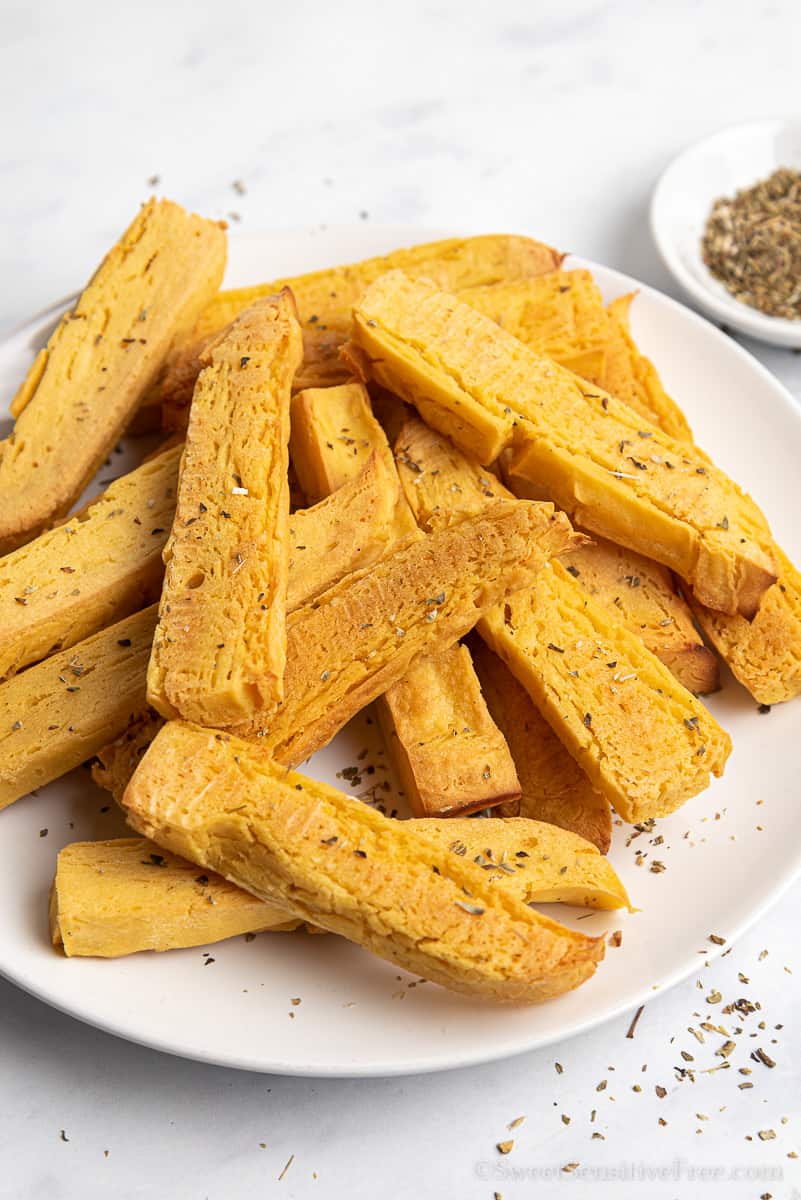 Chickpea Fries (Baked option) Gluten free * Vegan