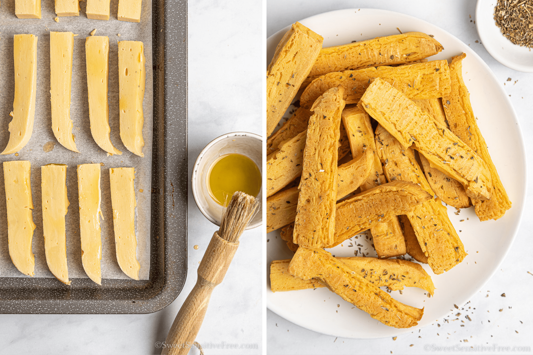 Chickpea Fries (Baked option) Gluten free * Vegan
