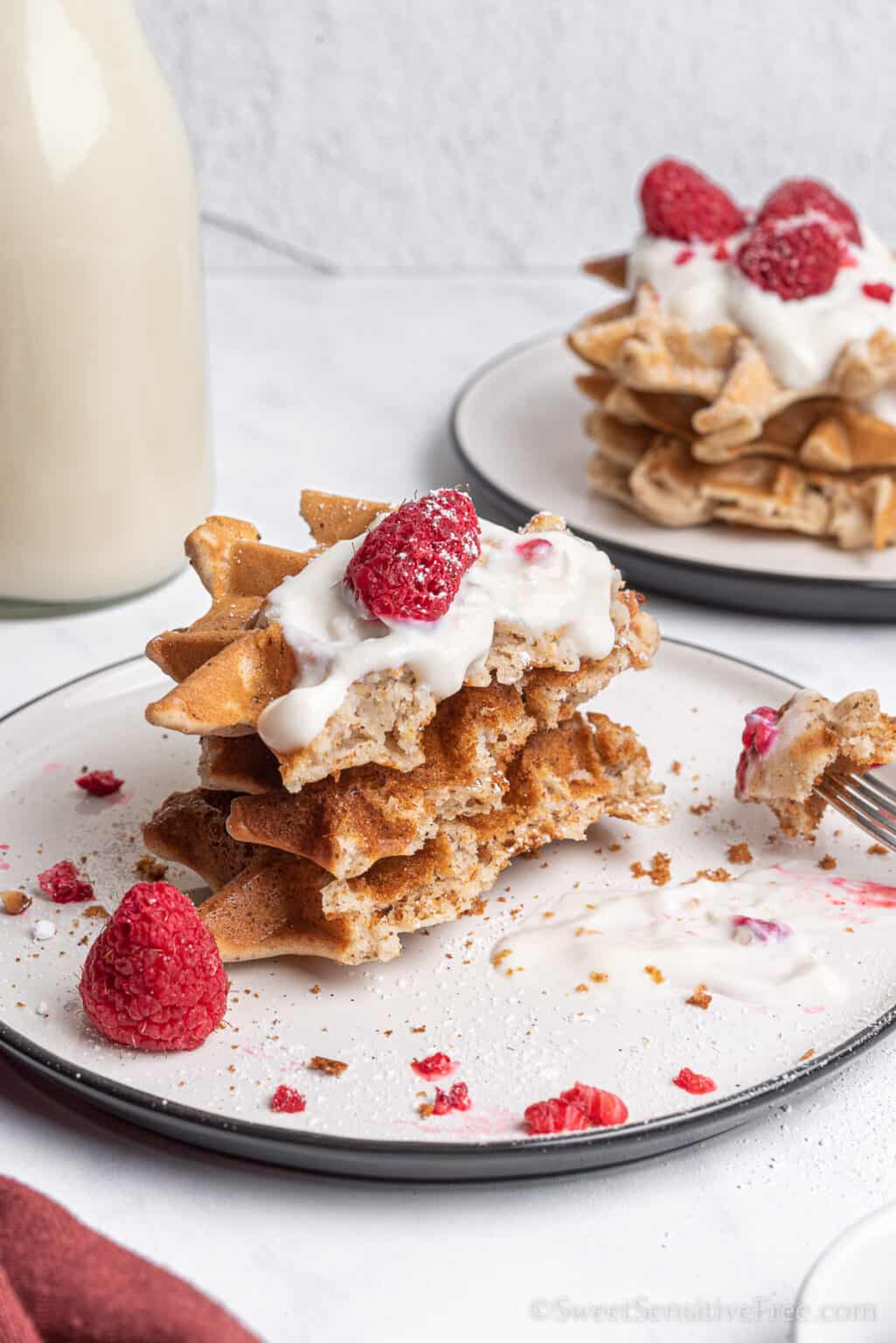 Easy Gluten free Waffles {Vegan}
