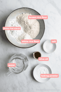 ingredients for yeast free pizza dough