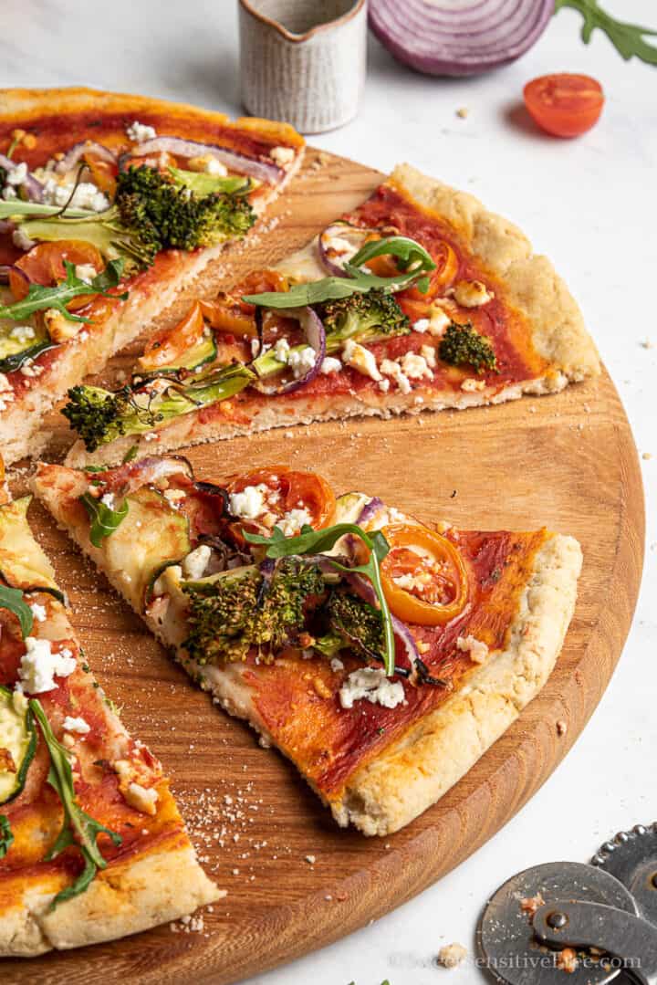 Easy, Quick Gluten Free Yeast Free Pizza Crust (Vegan)