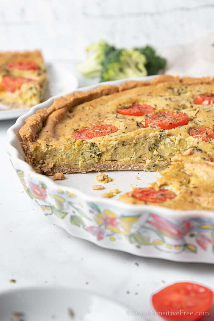 Gluten free Vegan Quiche {Soy free}