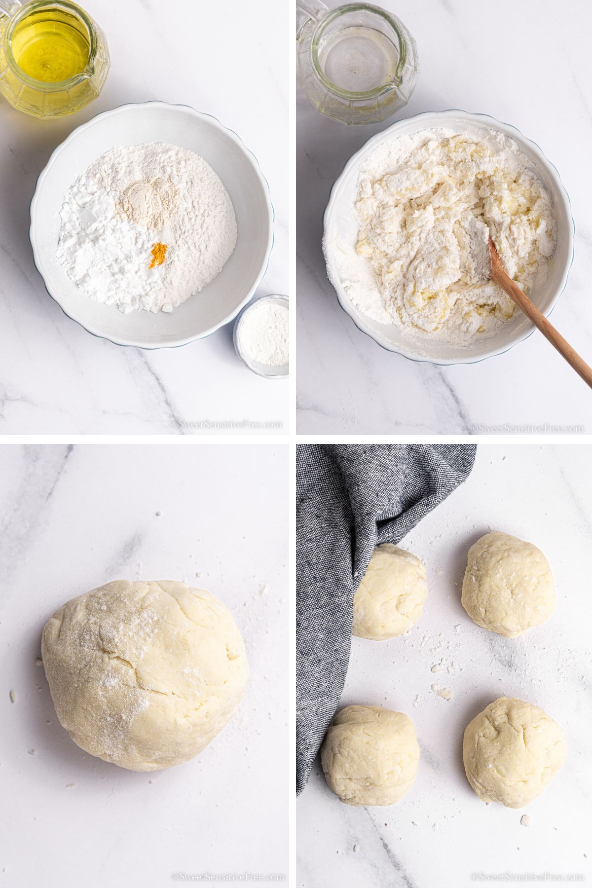 steps to make gluten free ravioli dough