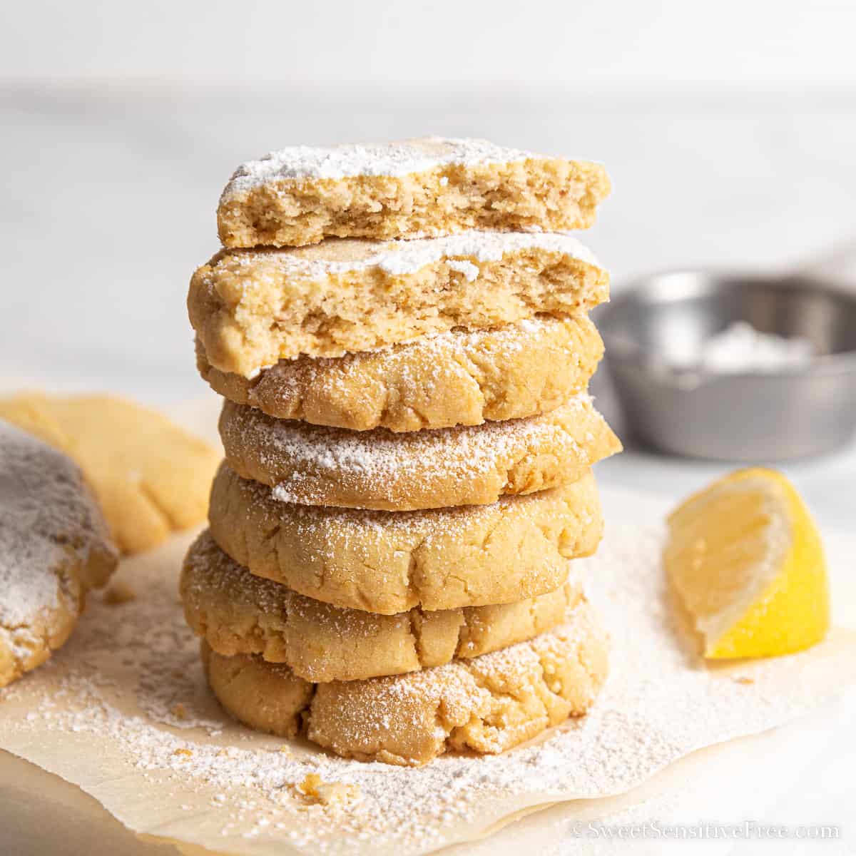 Gluten free Lemon Cookies (Vegan)