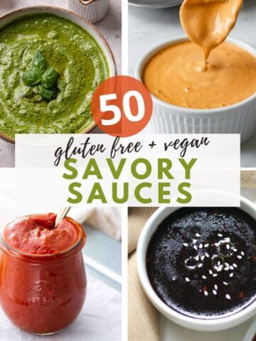 images of vegan savory sauces