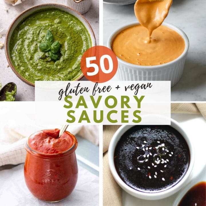 images of vegan savory sauces